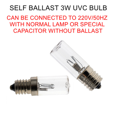 Cabinet UV-C de désinfection de virus de ballast d'individu d'ampoule de l'ozone E14