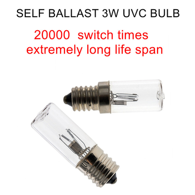 lumière UV légère UV-C de la désinfection E14 de bactéries de Cabinet de l'ozone 4W