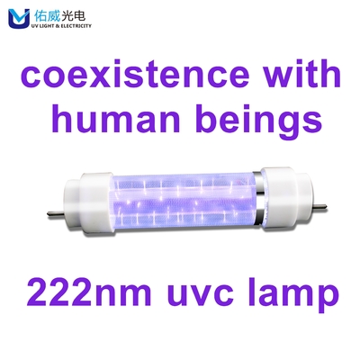 lampe UV UV lointaine UV-C de désinfection de l'usine 222nm de tube de la lumière 50w