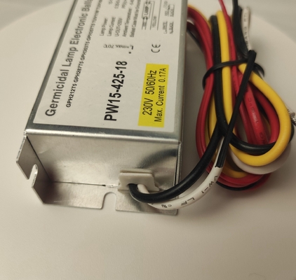 ballast électronique 220v - 240v de lampe UV du fer 15w pour la désinfection UV-C
