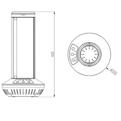 Air UV de fan de stérilisateur du Ministère de l'Intérieur 40w désinfectant la lumière UV-C de désinfection