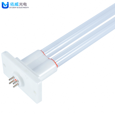 Lampe UV d'amalgame 185nm en forme de U O3 à haute teneur en ozone UVC décomposer l'huile